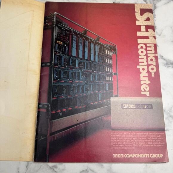 Vintage digital LSI-11 PDP-11 Microcomputer Brochure DEC 1970s Retro Manual